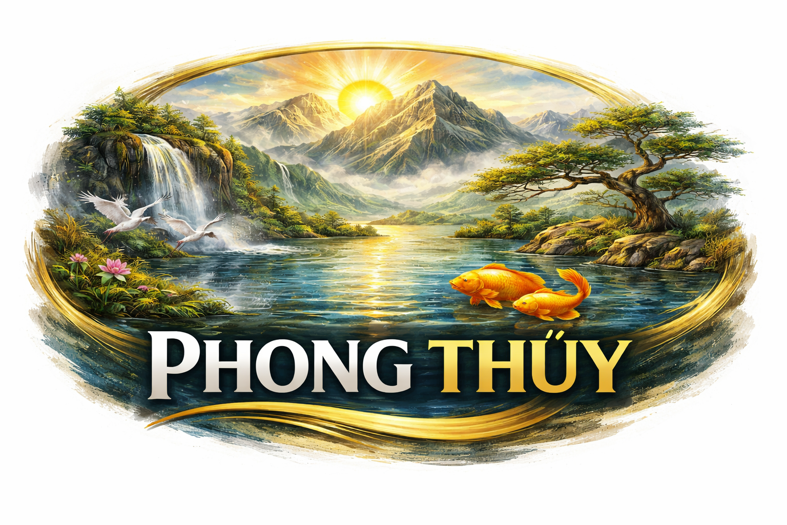 Tranh sơn dầu phong thuỷ
