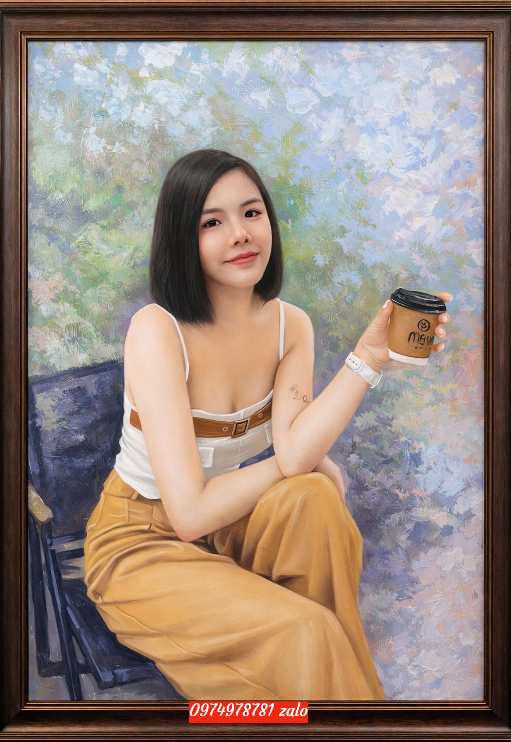 tranh sơn dầu chân dung địa chỉ đặt vẽ tranh uy tín