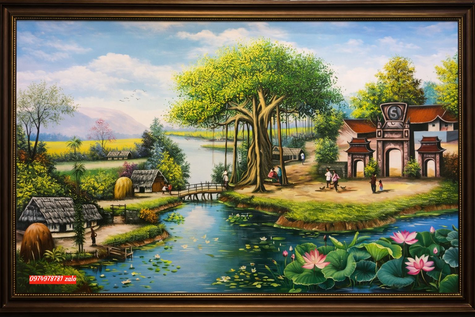 Tranh đồng quê, tranh đồng quê việt nam phong thuỷ ý nghĩa