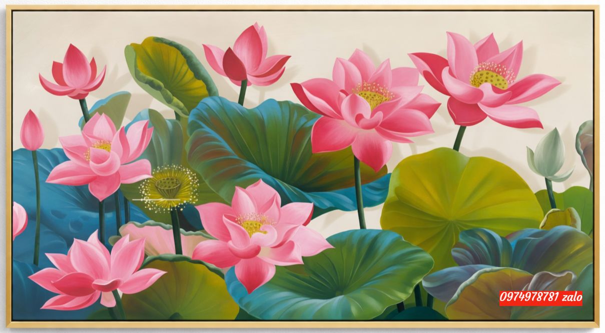 Tranh hoa sen đẹp bông hoa sen đẹp nhất