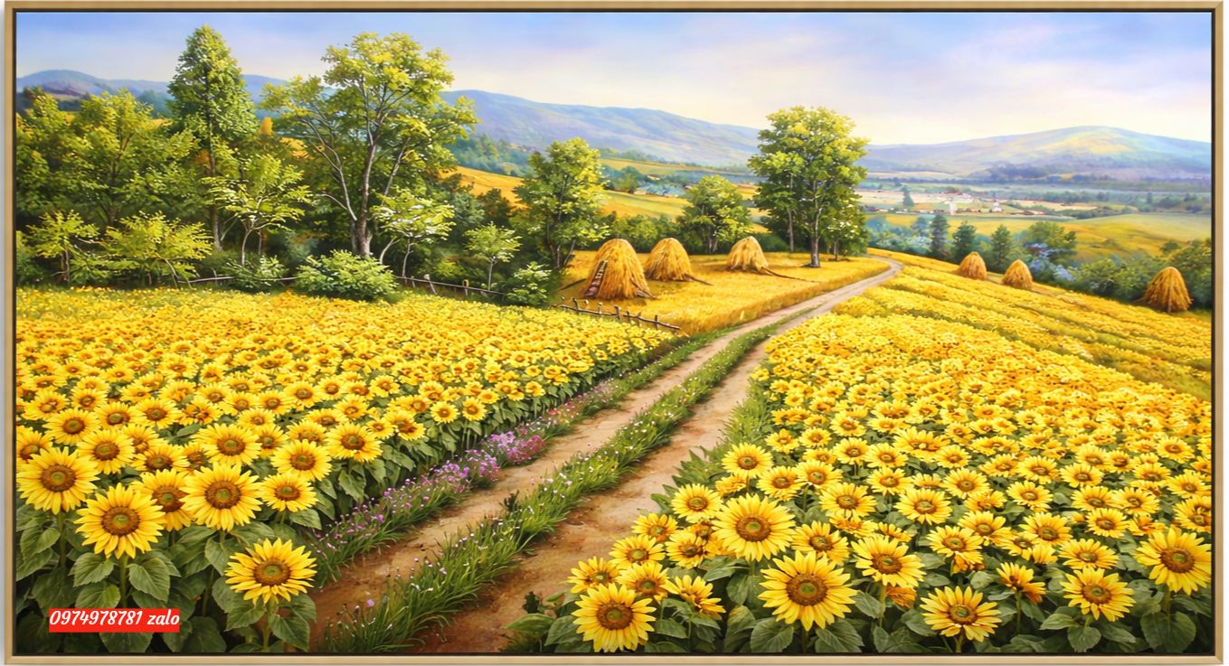tranh hoa hướng dương, tranh phong cảnh