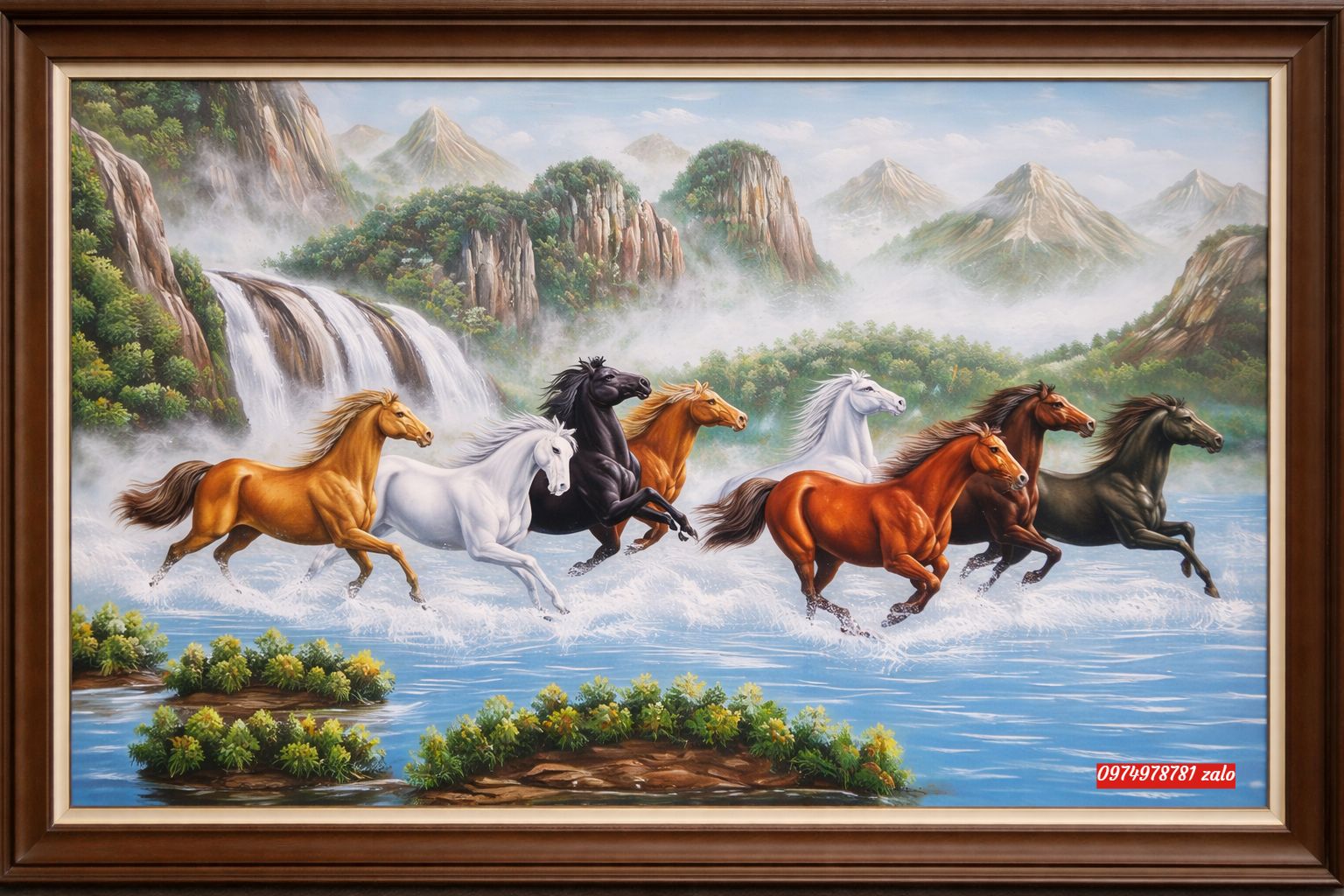 Tranh mã đáo thanh công phong thuỷ