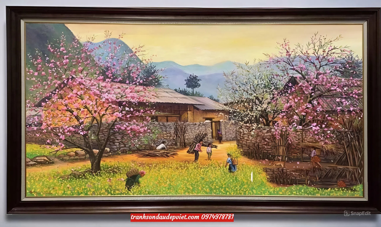 Tranh phong cảnh tây bắc đẹp ý nghĩa PT24