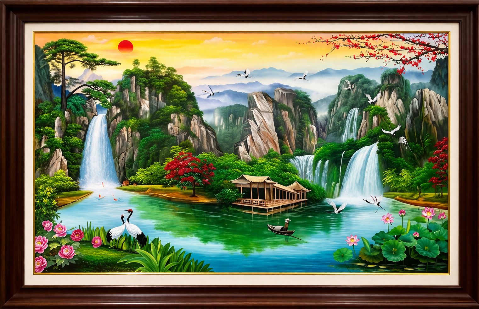 Tranh Sơn thủy, tranh sơn thủy hữu tình PT89