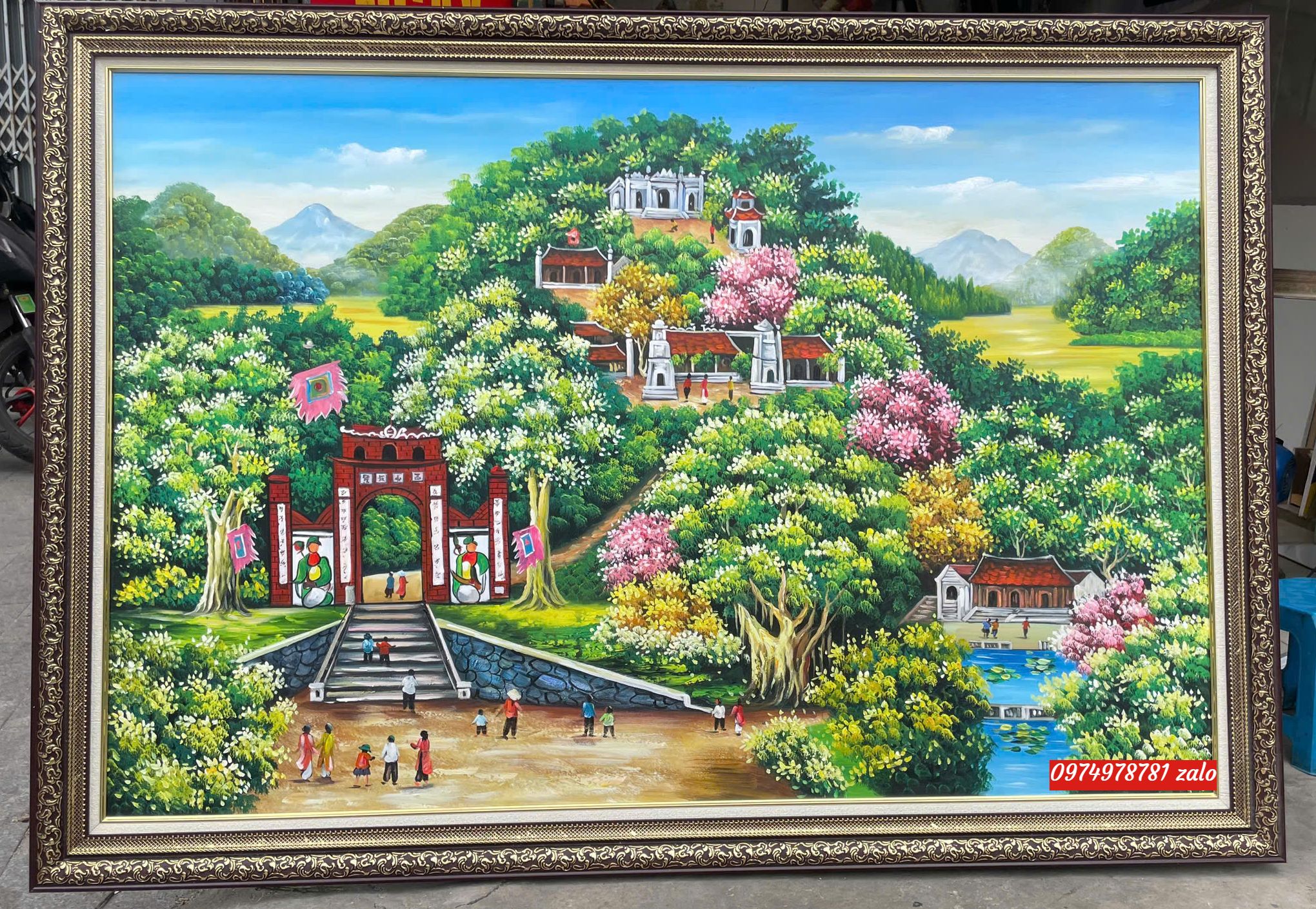 Tranh đền hùng, tranh đền hùng phú thọ sơn dầu ý nghĩa